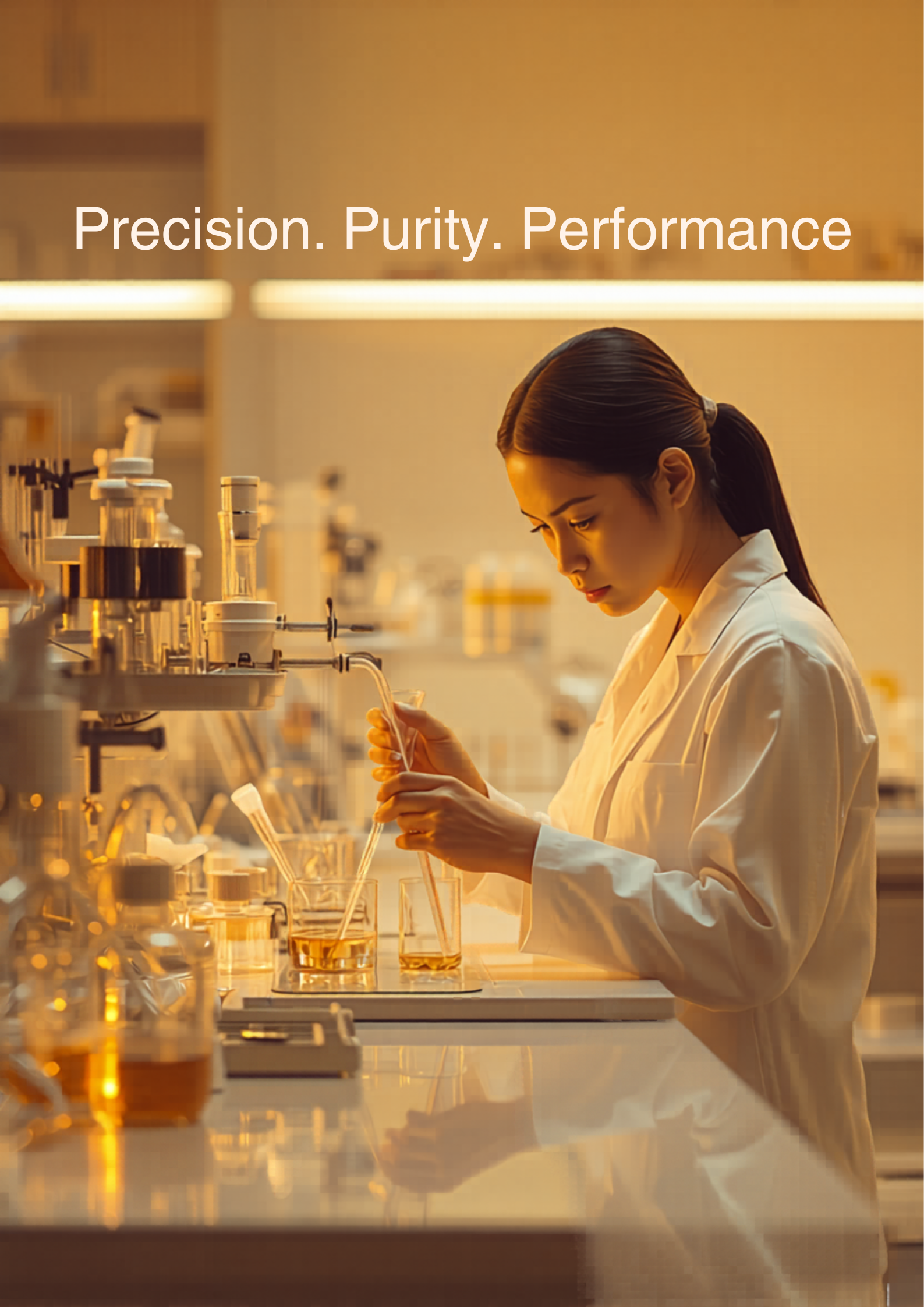 Premium formulation bench scene