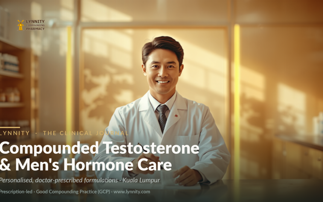 Compounded Testosterone & Men’s Hormone Formulations in Malaysia: A Compounding Guide for Andropause and Men’s Health Clinics