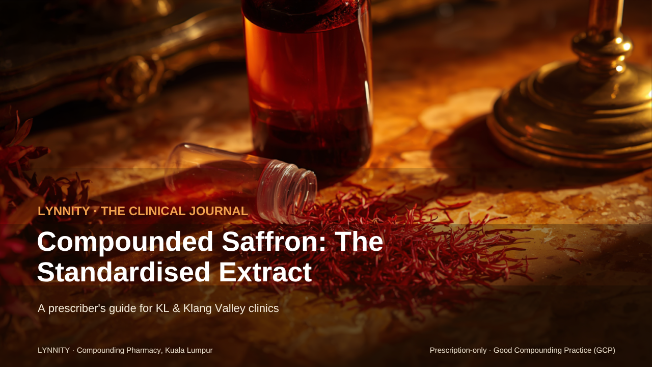 Compounded Saffron in Malaysia: The Standardised Extract Behind the Mood Trials