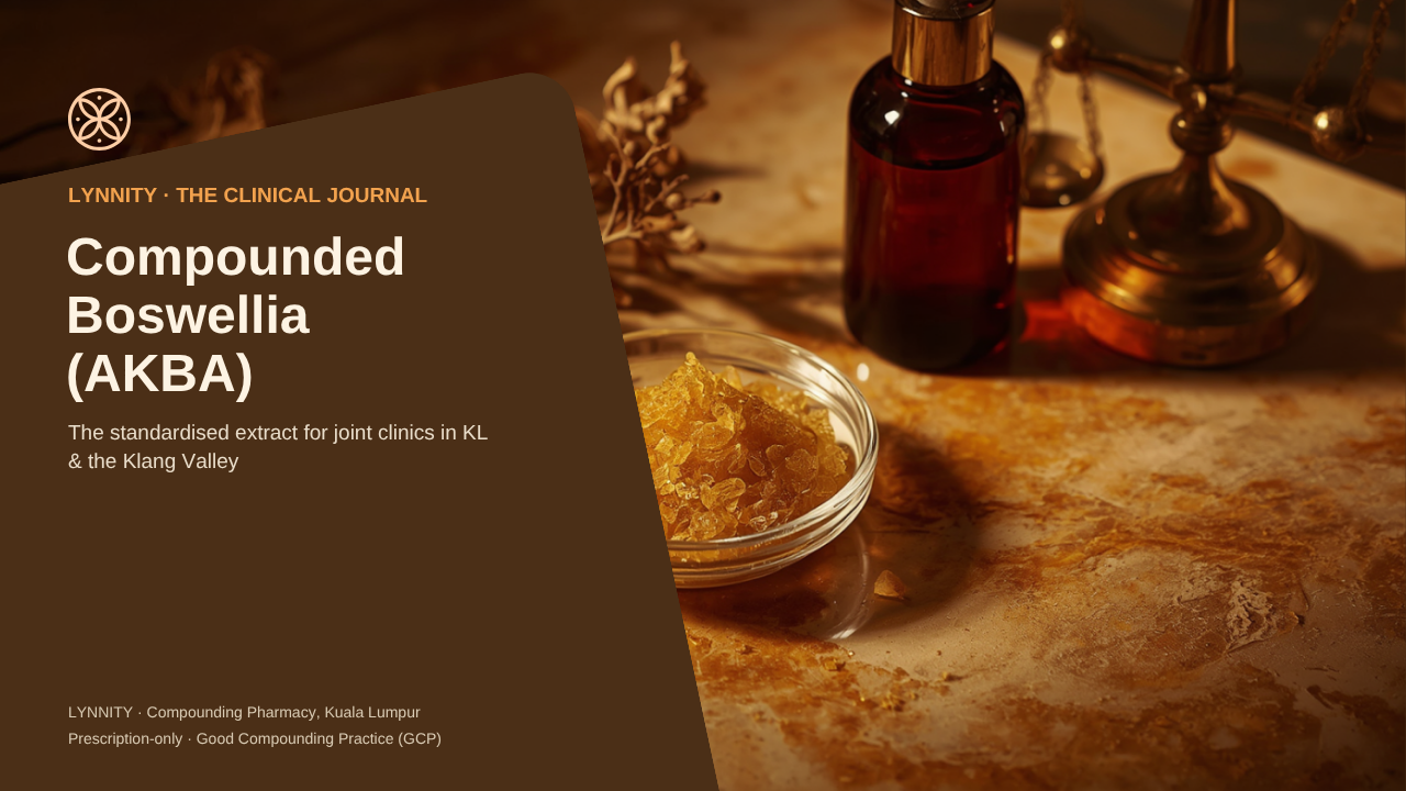 Compounded Boswellia (AKBA) in Malaysia: The Standardised Extract for Joint Clinics