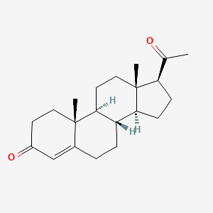 2D chemical structure of progesterone